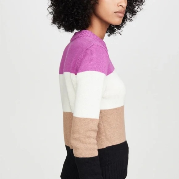 Shopbop wide stripe sweater L New - Picture 8 of 16